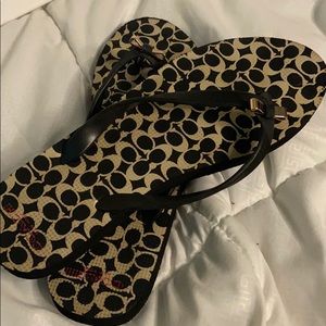 Coach flip flops
